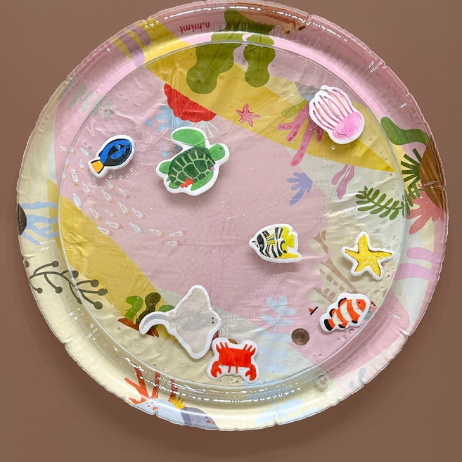 엔밀리밀리 감각발달 워터매트 터미타임 촉감놀이 장난감, 로지 오션, 1개