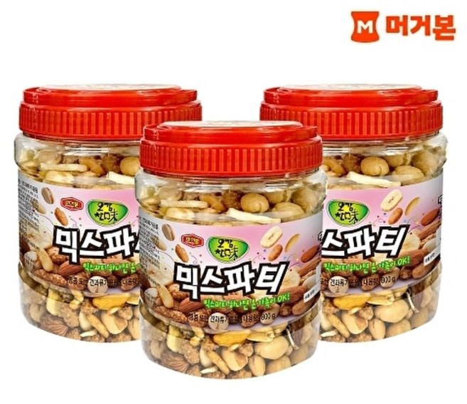 머거본 믹스파티 믹스넛, 800g, 3개