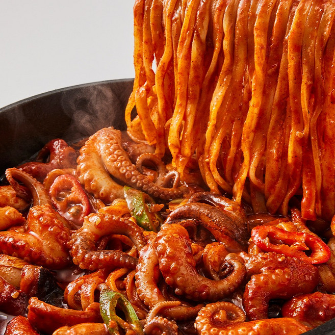 랜선포차 양념쭈꾸미볶음 순한맛 300g, 7개