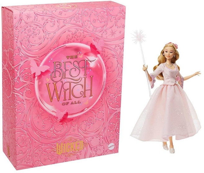 Mattel Universal Pictures' Wicked: for Good Collectible Glinda Fashion Doll with Removable Outfit, Mattel Universal Pictures’ Wic