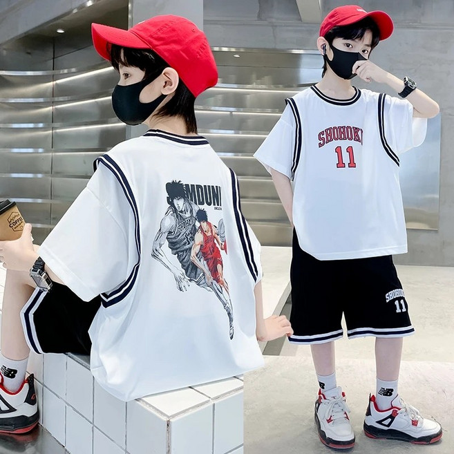 언니아라 남아 언니아라 남아 여름 슬램 덩크 상하복세트 운동복 x18