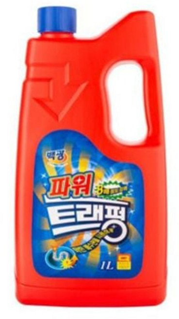 세면대 변기 배수구 뚫는약 백광 파워 트래펑 1L 단품 jmc851tD