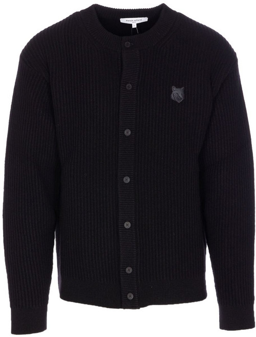 메종키츠네 폭스 헤드 골지 가디건