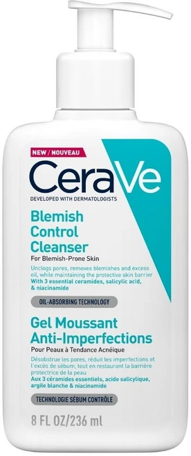 세라비 블레미쉬 컨트롤 클렌저, 1개, 236ml - 쿠팡