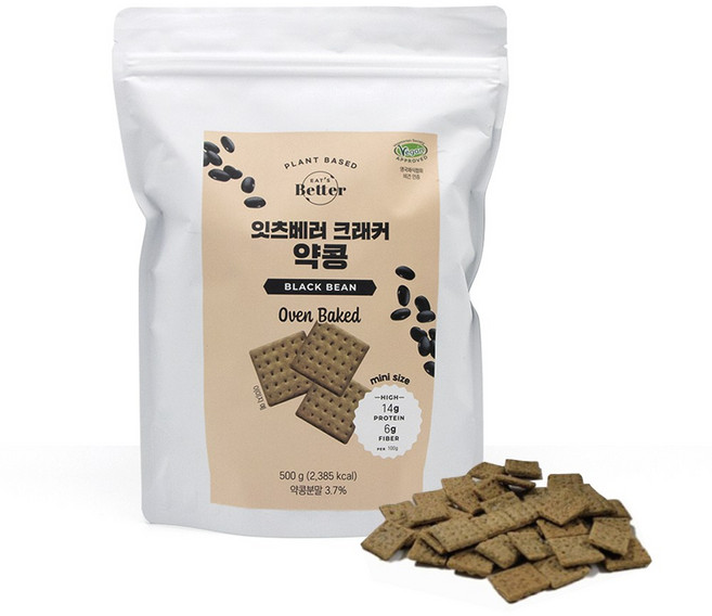 잇츠베러 크래커 약콩 500g 대용량, 1개