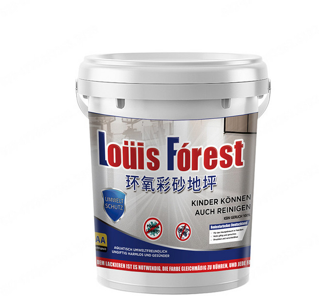 1+1【크리스탈 대리석 질감】에폭시 컬러 샌드 바닥 페인트 에폭시 바닥 페인트 수성 페인트, 도화홍