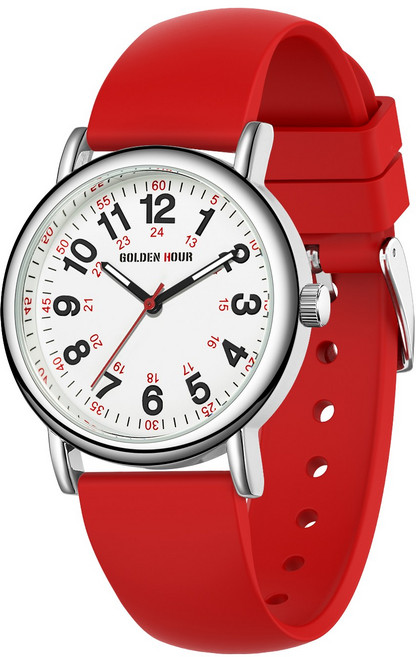 GOLDEN HOUR 간호사 의사 여성 남성 Luminous 시계를 위한 방수 간호사 시계 GH-1314