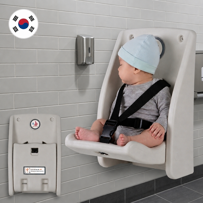 국산 JS 영유아 거치대 기저귀 교환대 갈이대 정리대, FRP