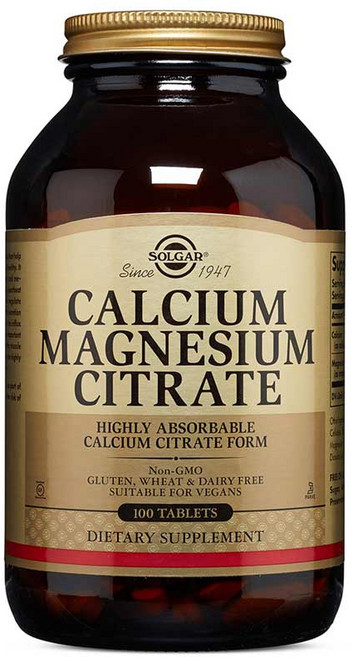 솔가 칼슘 마그네슘 시트레이트 구연산 100정 x4, 4개