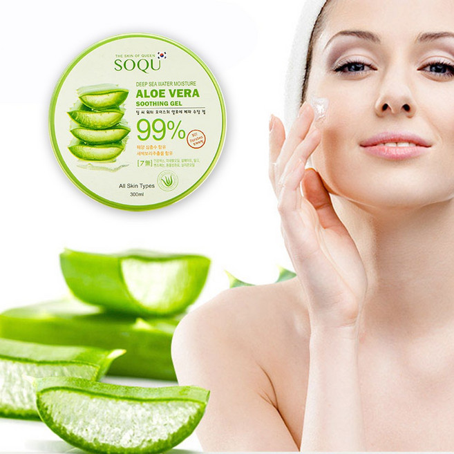 제주산 99% 알로에베라 딥씨워터 모이스춰 수딩젤 300g+300g, 300g, 2개, 알로에베라 수딩젤