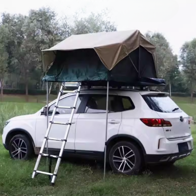 봄날캠핑 하드탑 도킹 트임 쉘터 캠퍼 캠핑 차박 차량용 연결 루프탑 텐트, 1.9m x 1.2m