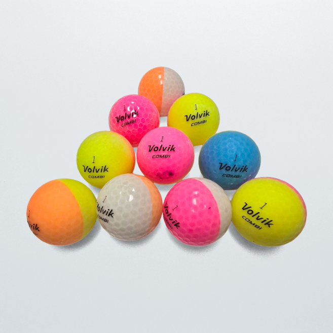 볼빅 콤비 혼합 3피스 컬러 로스트볼, 1개, 10개입, a