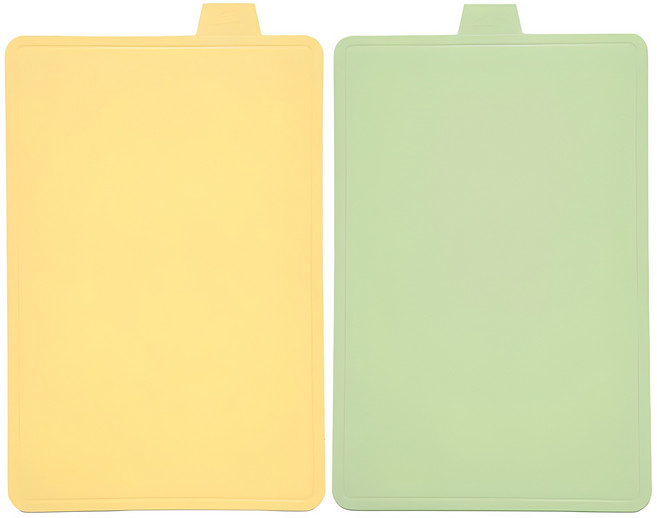 카밀리아 국내생산 모던인덱스 도마 2P세트, 1세트, 옐로우+민트그린