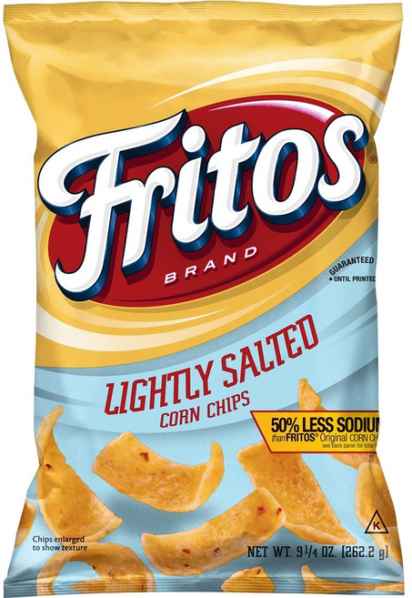 프리토스 라이트 쏠티드 콘 칩 262.2g Fritos Lightly Salted Corn Chips 9.25 oz, 1개