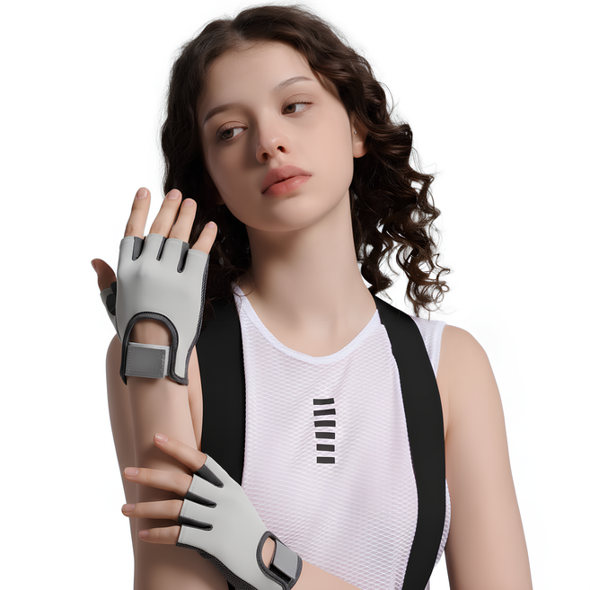 로랑스 3세대 굳은살방지 미끄럼방지 여자 헬스 장갑 여름 필라테스 여성 등산 스피닝 요가 운동, 베이직 그레이, 1개