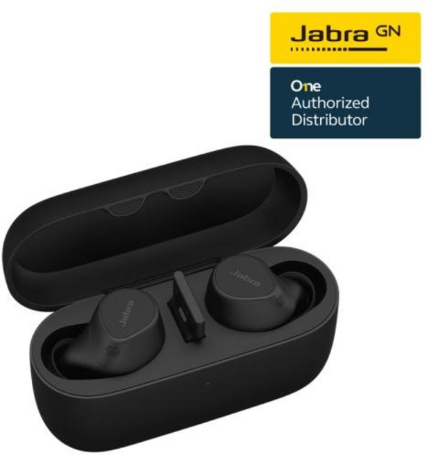 자브라 Jabra Evolve2 Buds 이볼브2 버즈 / 하이브리드 업무용 무선 이어폰 / 멀티센서보이스 / ANC / Sound+앱 / 공식정품, USB-C MS