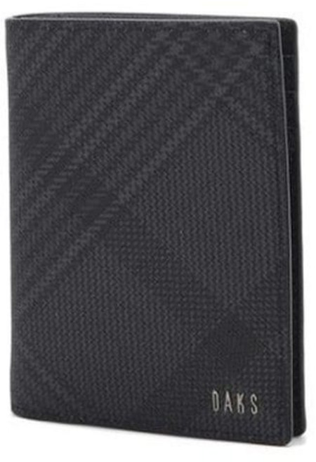 닥스 DBWA0F094BK 블랙 체크 가죽 중지갑 ARB278 IJG723