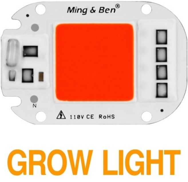 LED COB LChip 20W 30W 50W AC 110V 220V Smart IC Beads For DIY Grow 투광 조명 전구 데이 화이트 콜드, [01] Grow Light, [02] 20W 110v, 1개