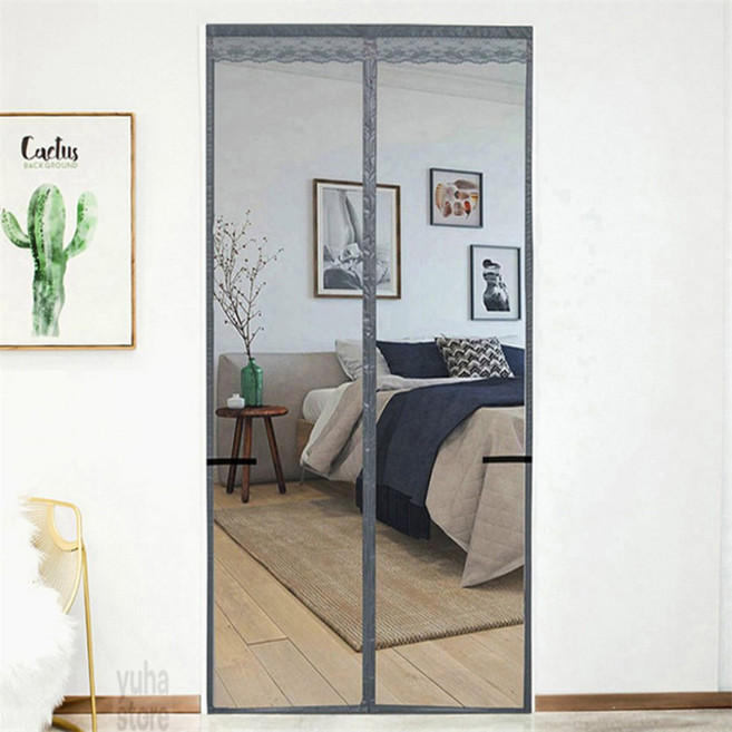 ALOHA-STORE 심플 현관 모기장90x200 그레이 방문모기장