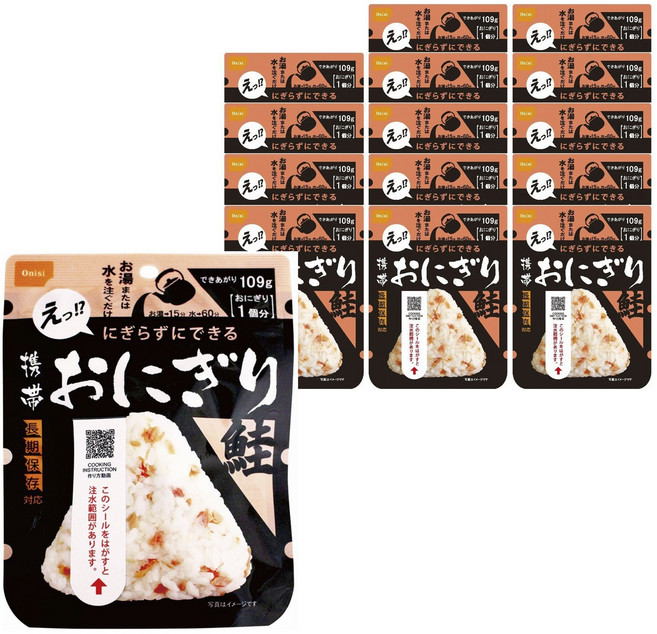 Onisi Foods 便攜式鮭魚飯糰, 15個, 109g