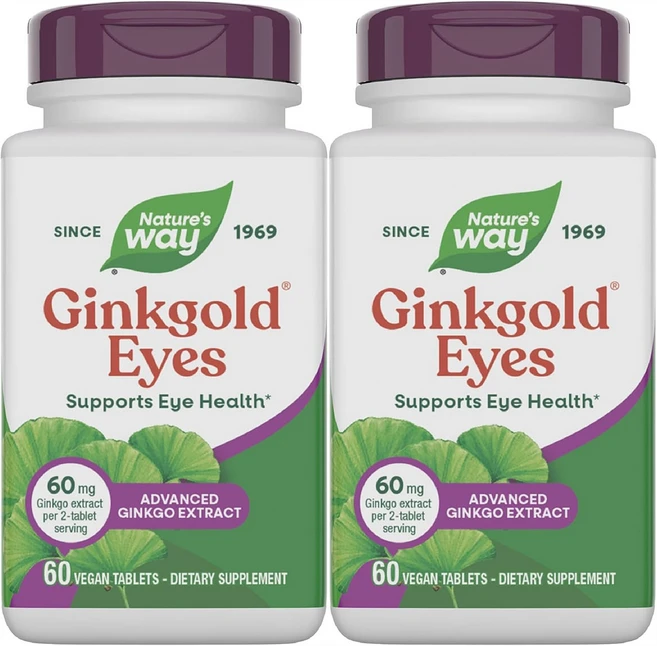 네이쳐스웨이 징크 골드 아이즈 루테인 60mg 60정x2, 2개, 60정 - 쿠팡