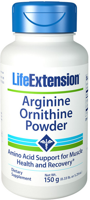 LIFE EXTENSION 精胺酸&鳥胺酸膳食補充粉, 150g, 1罐