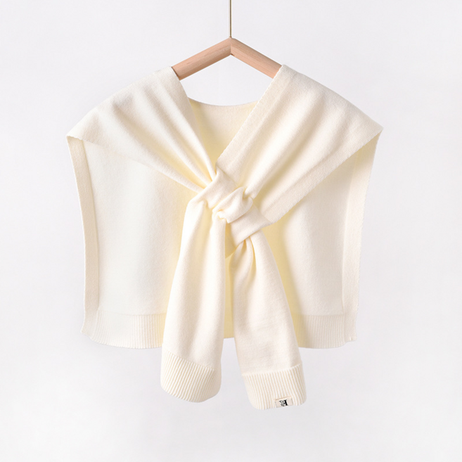 여성 어깨 니트숄 페이크 레이어드 가디건 어깨숄 어깨니트 어부바