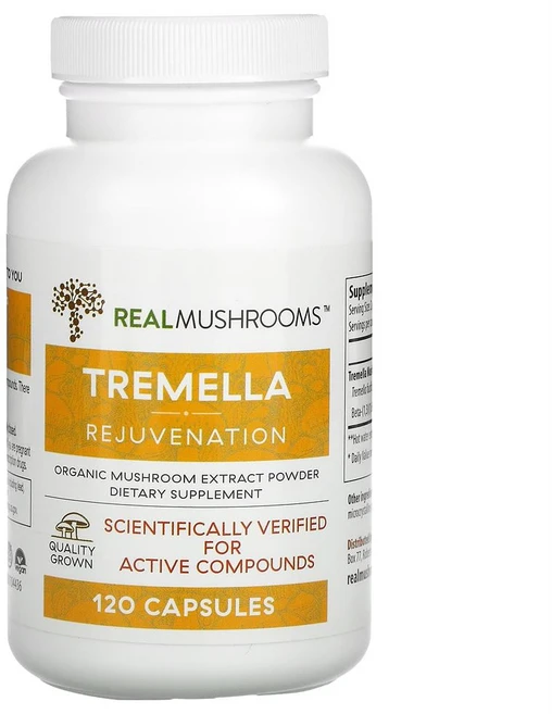 (2개) Real Mushrooms Tremella Rejuvenation 120캡슐, 120정, 2개 - 쿠팡