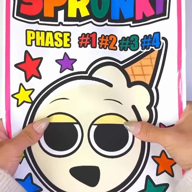 스프런키 Sprunki 블라인드 백 핸드메이드 재료 세트 재미있고 신나요 손으로 만드는 게임XT-p, 1세트