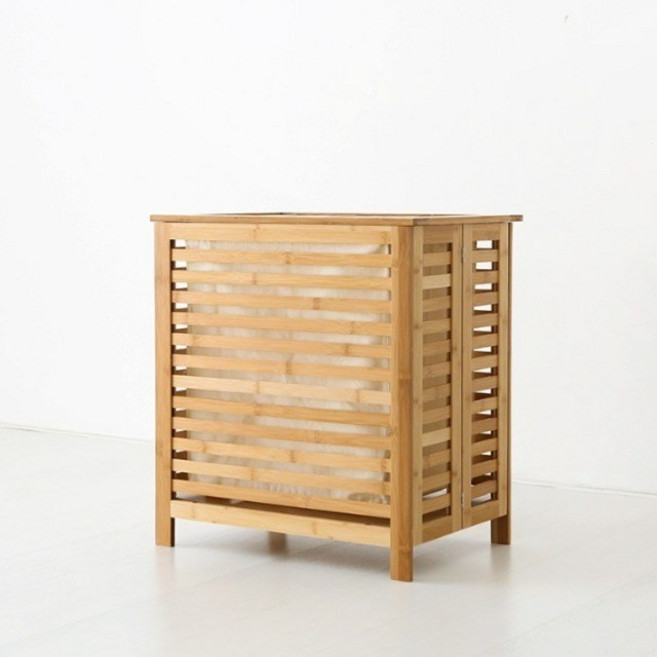 마켓비 JAWAL 원목빨래바구니 WFB19019 대나무 3714.4202