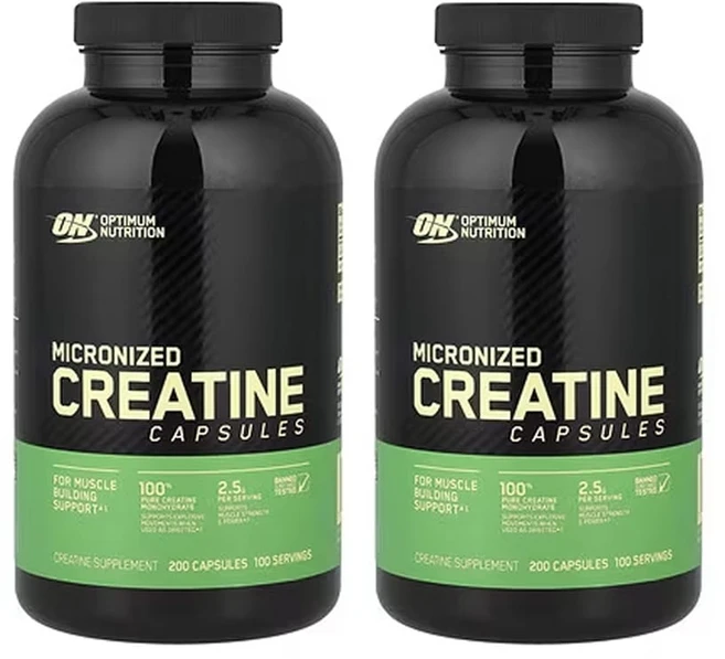 옵티멈뉴트리션 2개X 미분화 크레아틴 캡슐 2.5g 캡슐 200정(캡슐당 1.25g), OPN02134-2, 2개, 200정 - 쿠팡