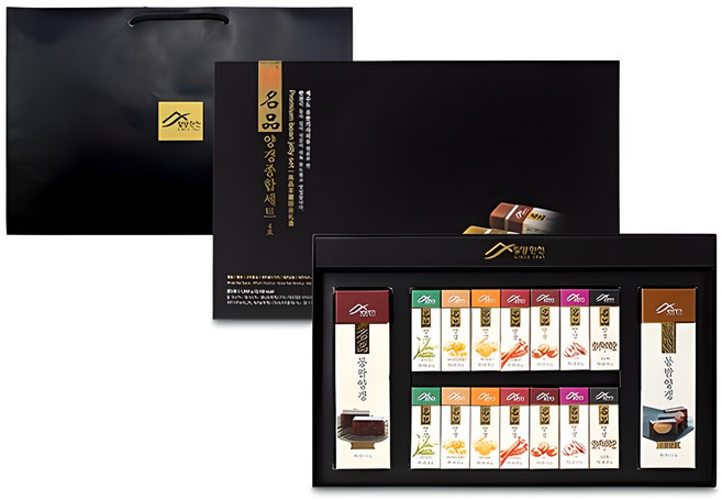 밀양한천 양갱 선물세트 4호 + 쇼핑백, 1세트