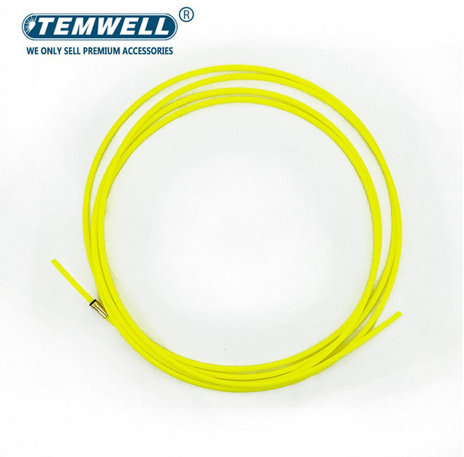 MIG MAG 용접 토치 PTFE 라이너 유로 중앙 퀵 커넥터 키트 0.6-0.8 0.8-1.0 1.2-1.6 와이어 3M 4M 5M 레드 옐로우 블루, Yellow 1.2-1.6, 02 Yellow 1.2-1.6_01 3M