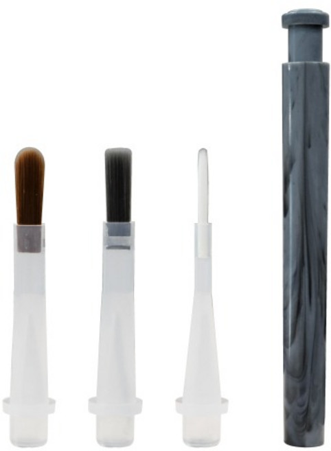 뷰젤 3D 다회용 고급솔대 핸들+솔대 10개입 세트 네일 브러쉬, 핸들+3D라이너 10개입, 1개