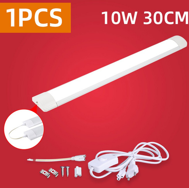 LED 조명 A85-220V 주방용 언더 캐비닛 10w 20w 튜브 바 가정용 침실 옷장 찬장 실내 램프, Warm White EU, TypeB 10W 30cm 1pcs