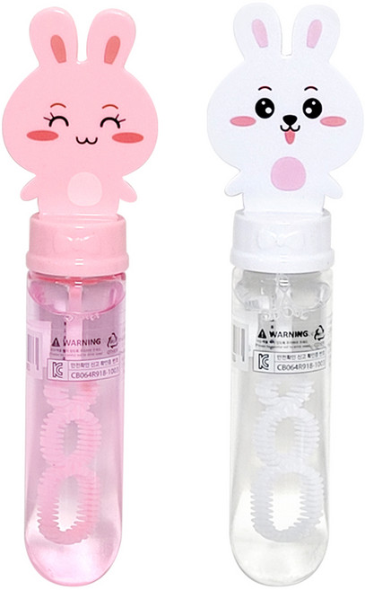 미니 토끼버블 비눗방울 장난감 (24개), 혼합색상, 1개