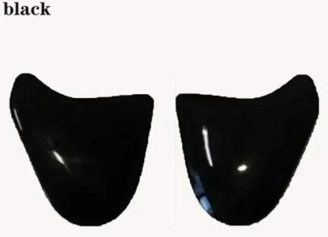 헬멧 어깨 무릎 허리 보호대 세트 보호장비 ARAI 용 액세서리 모자를 쓰고 있죠 34 Hermonza 고정베이스 Ram3 입구 트림 레인보우, 1)black 2pcs