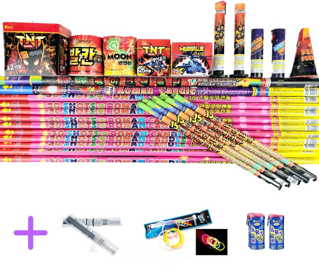 불꽃놀이 폭죽 세트 거품없는 알뜰세트 출시, 1개, 9.패밀리세트