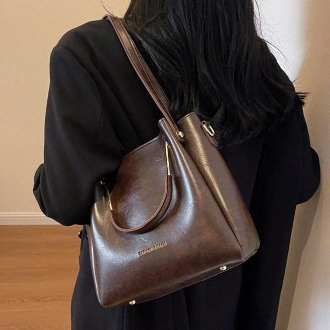 CLOREX 여성용 베이직 대용량 토트백 데일리 크로스백