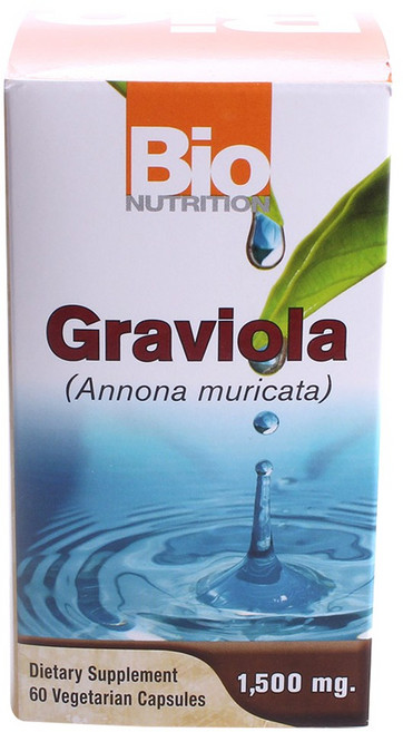 바이오뉴트리션 그라비올라 1500mg 베지테리안 캡슐, 60정, 1개