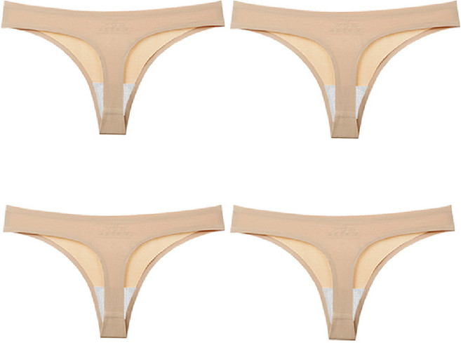 어워크 여성 심리스 노라인 티팬티 5장