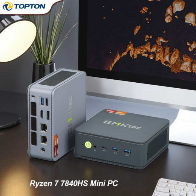 GMKtec Nucbox K6 AMD Ryzen 7 7840HS MiniPC USB4 2DDR5 2PCIE 22.5G NUC 데스크탑 게이머 컴퓨터 Wi