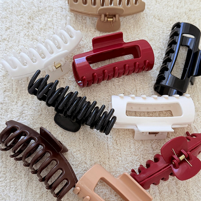 [1+1할인] 실리콘 헤어 집게핀 2TYPE