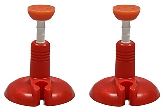 겨울 제자리 1초 티업 골프티 고무티 실리콘티 드라이버티 티샷 높이조절, 레드, 2개