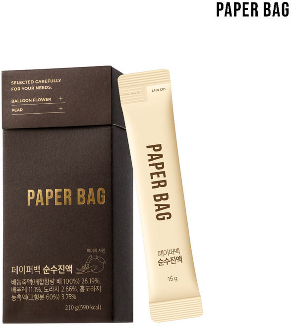 페이퍼백 순수진액 스틱포, 1개, 210g