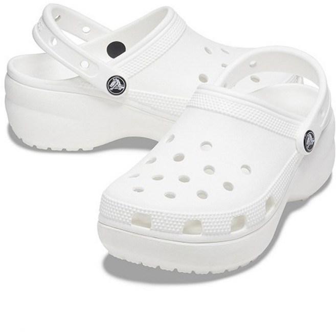 크록스 [2001아울렛분당점] 클래식 플랫폼 클로그 우먼 여성샌들 206750-100