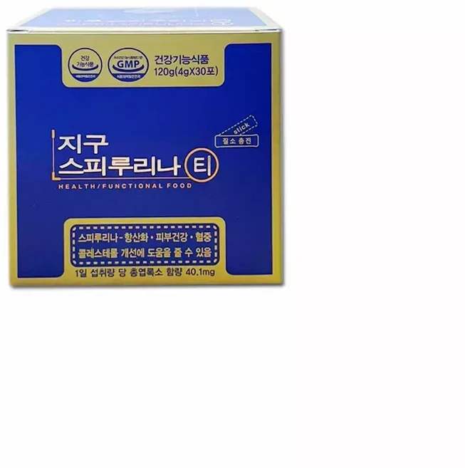 지구 스피루리나 티스틱 30포x1박스, 4g - 쿠팡