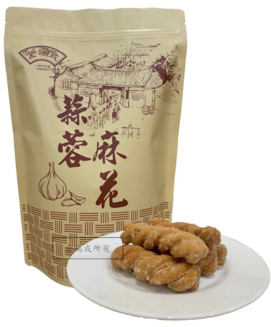 金瑞成貢糖 蒜蓉麻花, 1個
