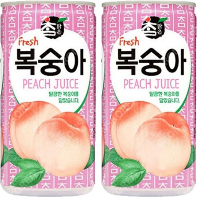 참맑은 복숭아 175ml x 60캔 30캔x2박스, 상세설명 참조