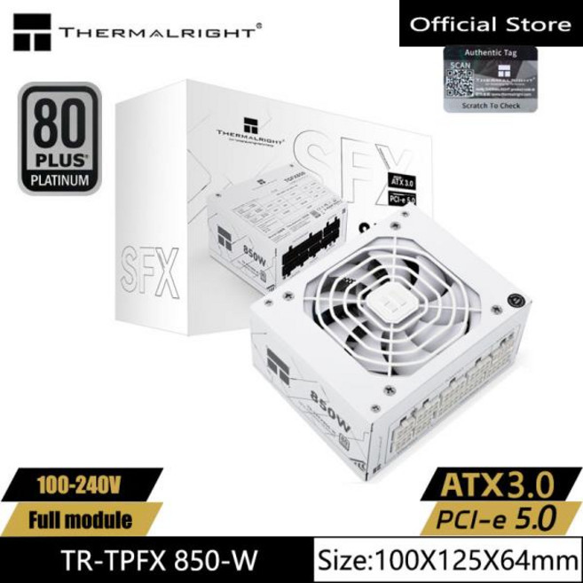 써멀라이트 TR-TPFX850-W 섀시 전원 공급 장치 SFX 플래티노 ATX3.0 pcie5.0 지원 750, 02 650W